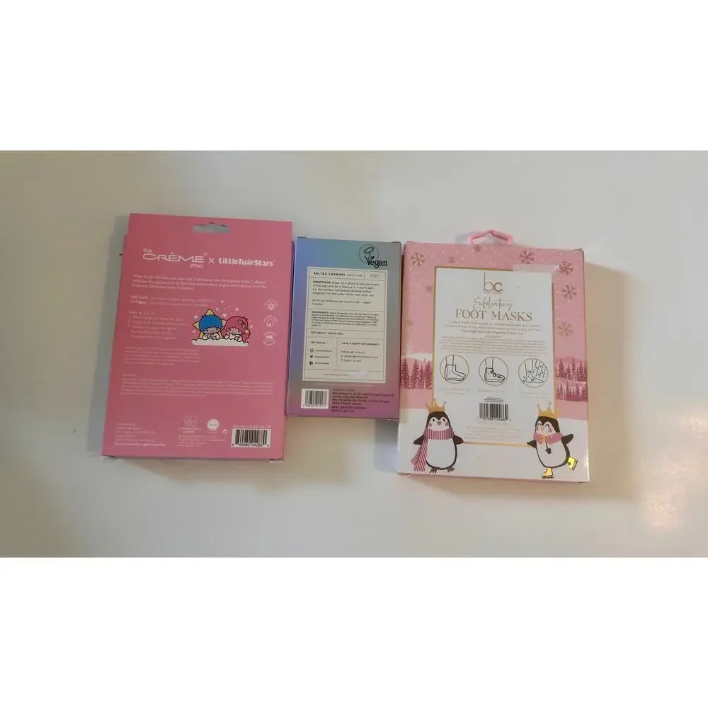 Bath Slab Salted Caramel, Peppermint‎ Foot Masks & Face Mask